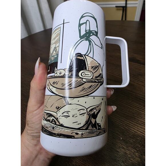 Star Wars Mandalorian Stainless Steel Mug Disney Steel Travel Mug 16 oz Comic - Picture 11 of 16